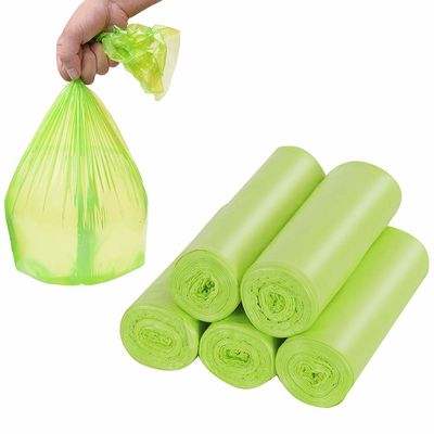 Os sacos de lixo Compostable pequenos de 100%, forro liso do escaninho ensacam 0,01 - 0,08 milímetros de espessura