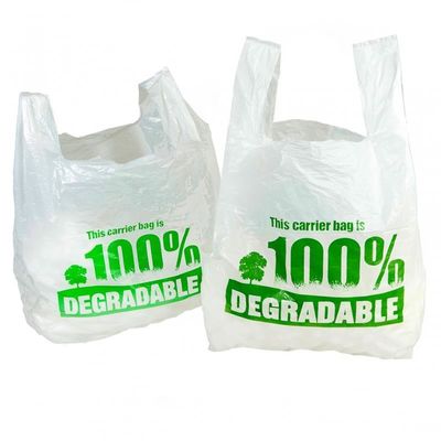 Os sacos biodegradáveis convenientes da recusa, adubo descartável ensacam imprimir de 1 ou 2 lados