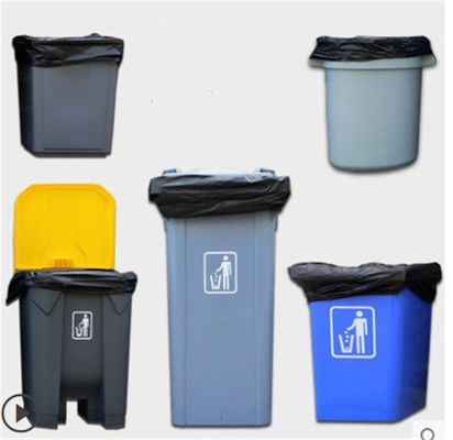 Os sacos de lixo biodegradáveis pretos/caixote de lixo biodegradável ensacam o OEM aceitável