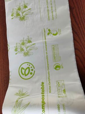 Sacos descartáveis amigáveis de Eco dos sacos descartáveis biodegradáveis de 100% ambientalmente