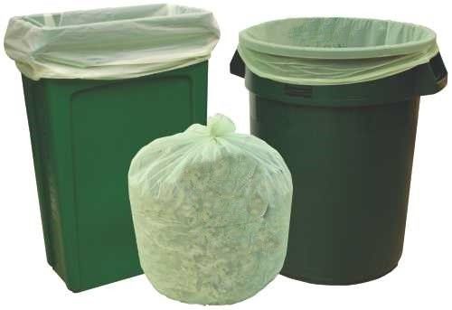 EN13432 sacos de lixo plásticos biodegradáveis de 35 galões