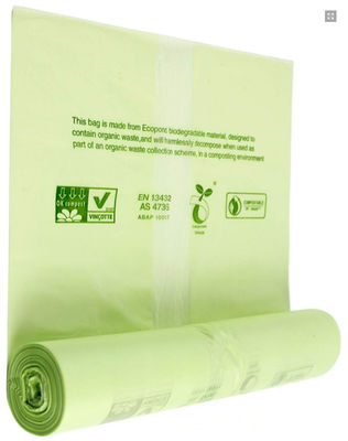 Sacos biodegradáveis pequenos biodegradáveis do tombadilho do cão dos sacos de compras plásticos de 100%