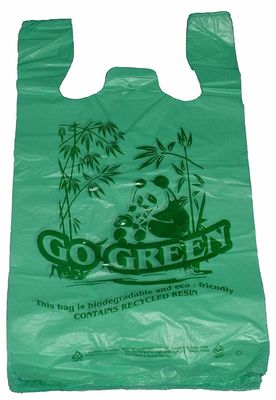 Sacos de compras Compostable da anti corrosão, sacos de compras plásticos biodegradáveis
