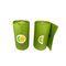 o caixote de lixo biodegradável verde ensaca os sacos de lixo Compostable impermeáveis 15mic