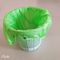 Sacos de lixo biodegradáveis verdes feitos sob encomenda